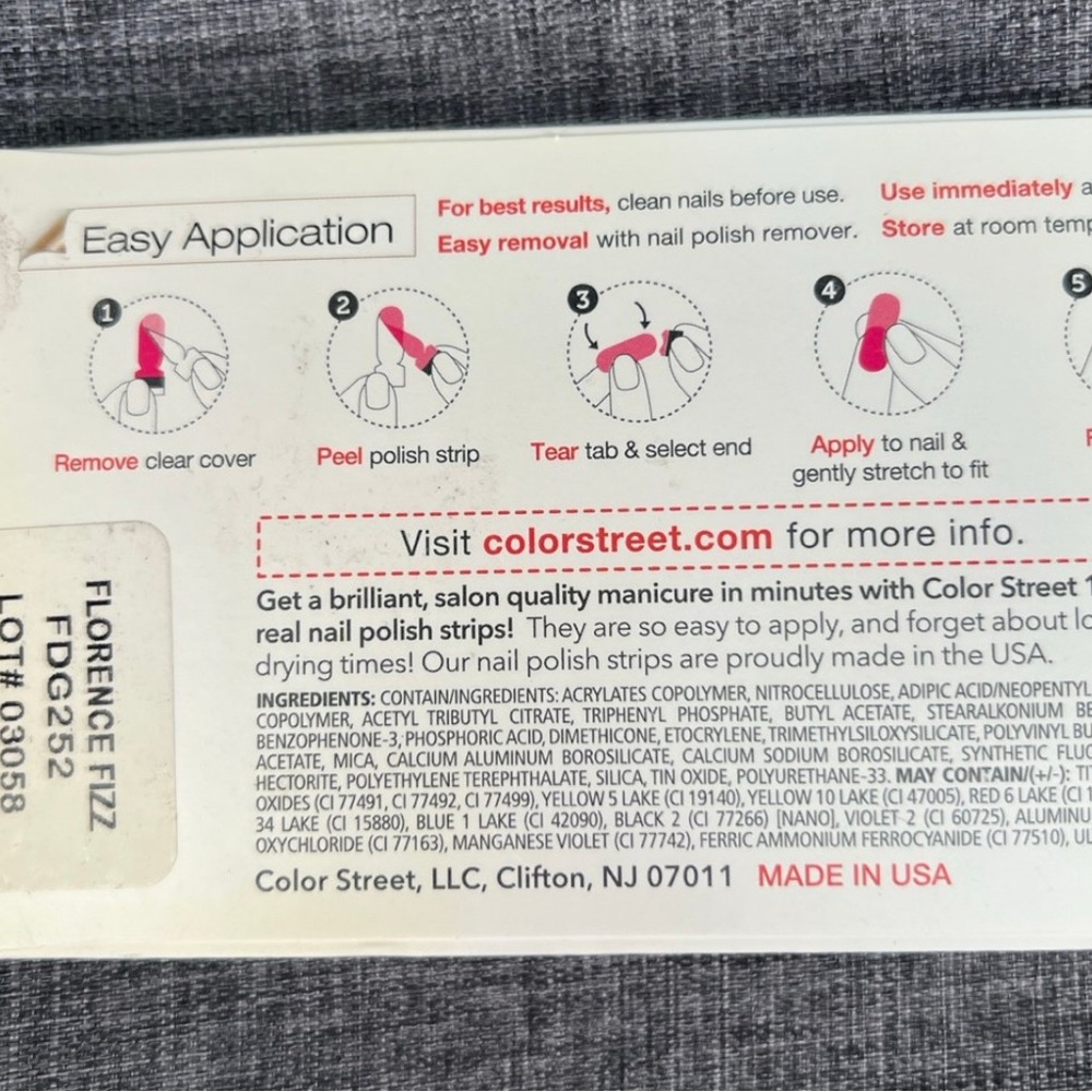 Color Street Nail Polish Strips - Florence Fizz